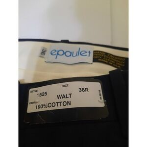 Epaulet New York Walt Mens 36r 36 Unhemmed Dress Pants Black New Made In USA
